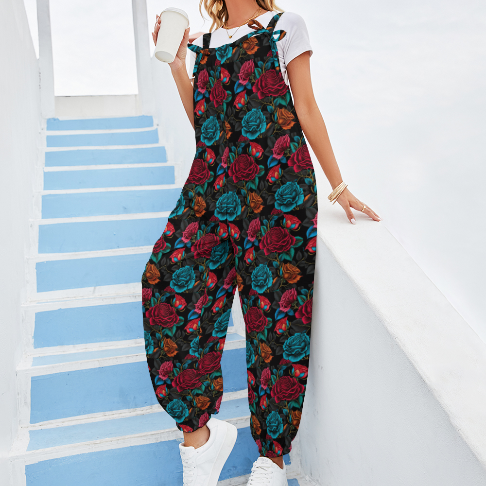 War of the Roses Women's Jumpsuit with Suspender