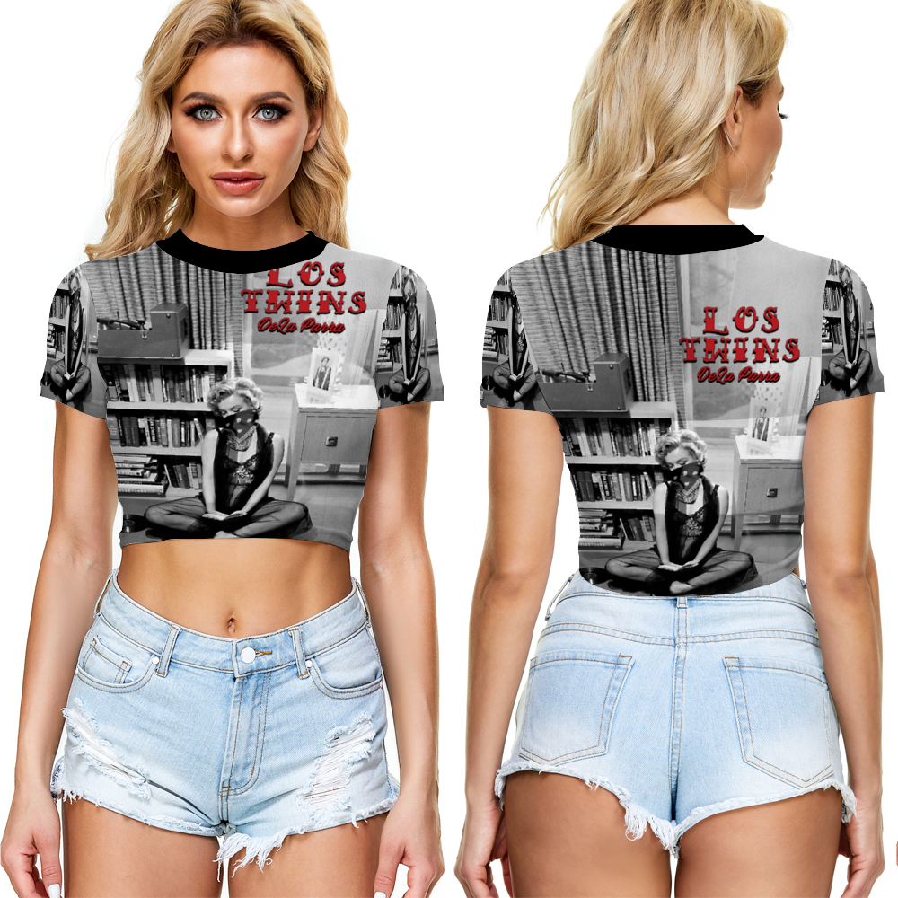 Maria Juana Monroe Sheer Tee Mesh Crop Top See Through