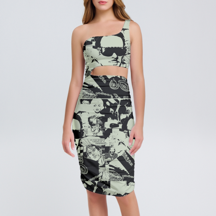 DeLa Parra Infante Punk Sleeveless Mini Dresses