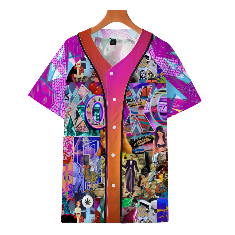 XOXO Unisex All Over Print Baseball Jersey Sports Jersey