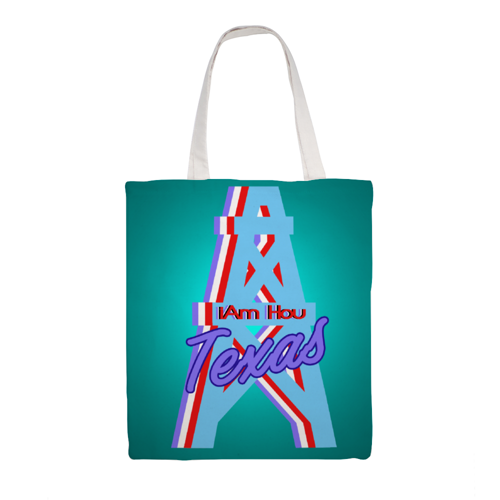 I am Hou Blue Great Martin Canvas Tote Bags 15" × 16" 1 Side Printing