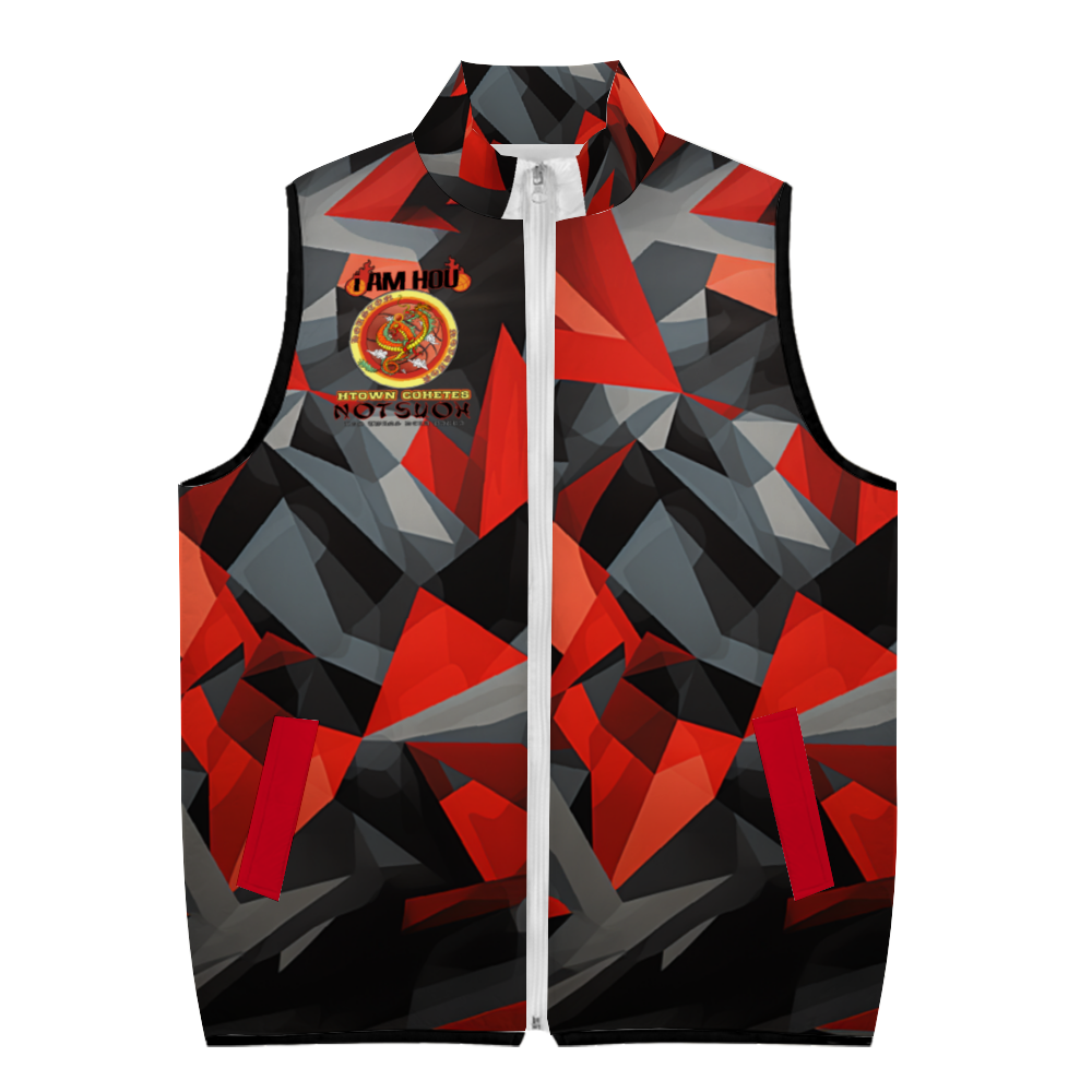 Rockets Dedication Bubble Coat Full-Zip Sleeveless Cotton Vests