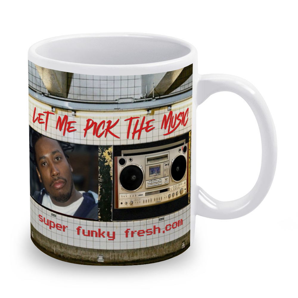 Let Me Pick The Music ODB 11 Oz White Ceramic Coffee Mug 2 Sides Different Designs