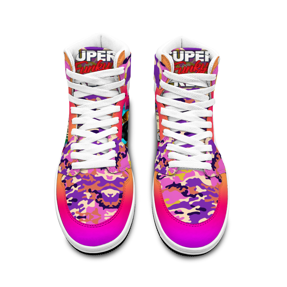 Canetloupe Camo Sneakers with Double Trouble Basketball Sports Shoe