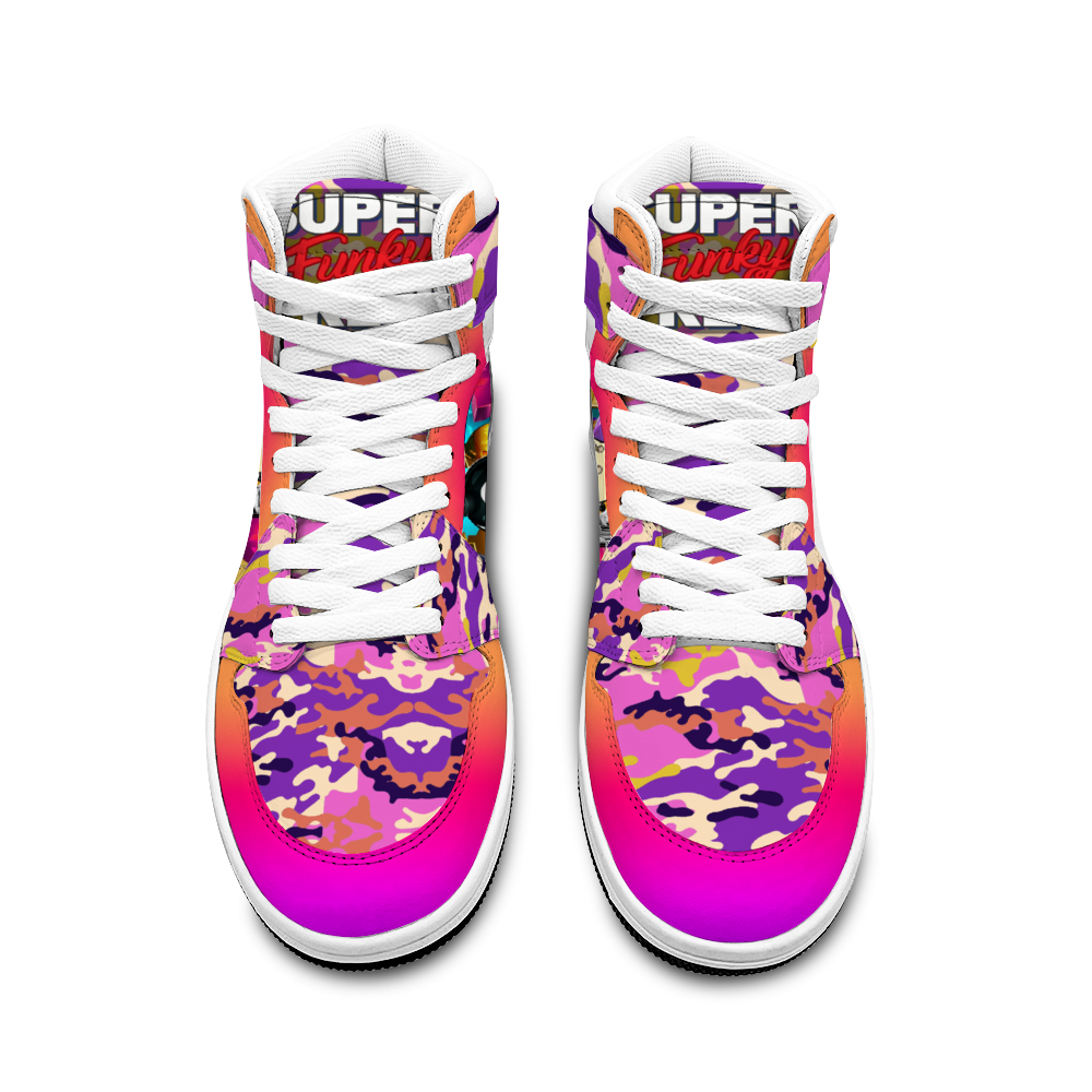 Canetloupe Camo Sneakers with Double Trouble Basketball Sports Shoe