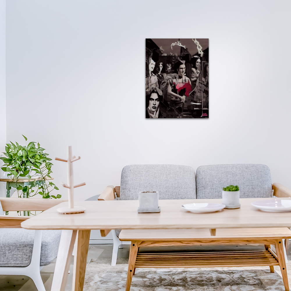 Hollywood Oldies by Los-Twins DeLa Parra Canvas Print Wooden Inner Framed