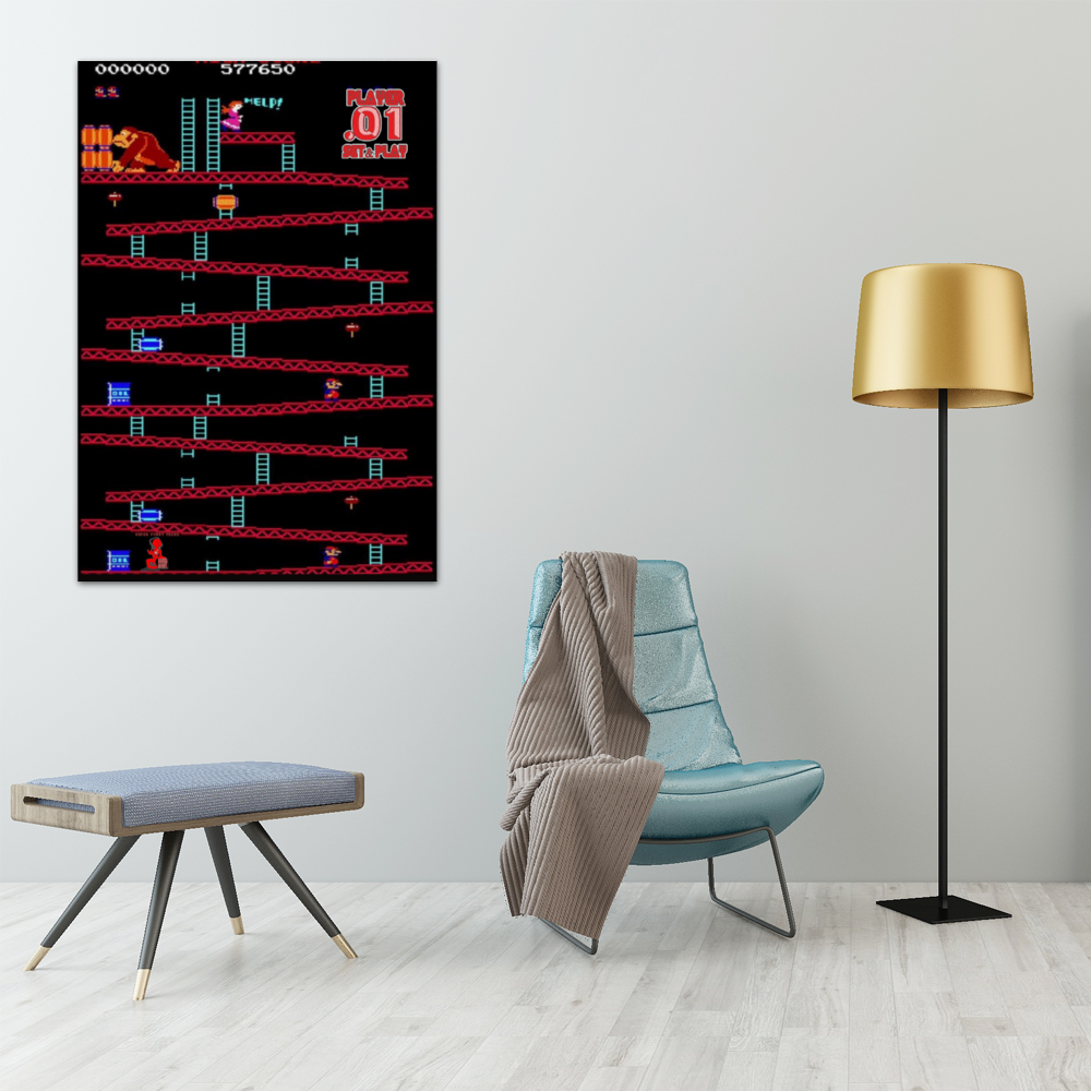 Kong Dedication Framed Canvas Print 22" x 31"