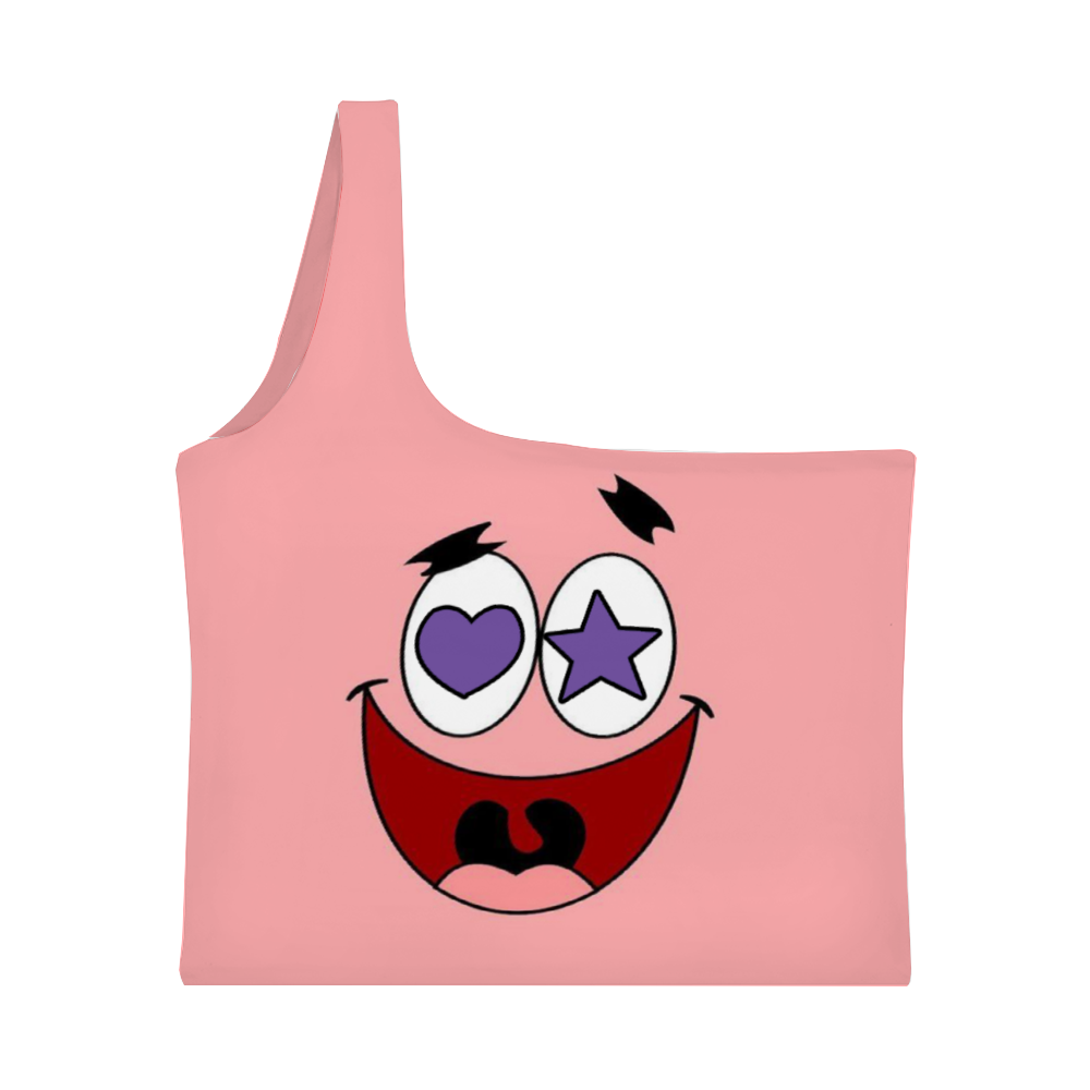 Patrick Stars Women's One Shoulder Tank Top Half Shoulder Tank