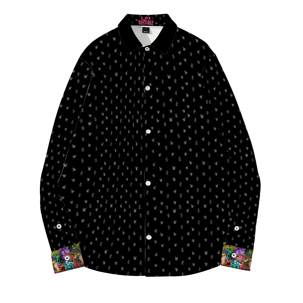 Cactus Black (Pablo DeLa Parra) Long Sleeves Shirt Unisex Custom Shirts