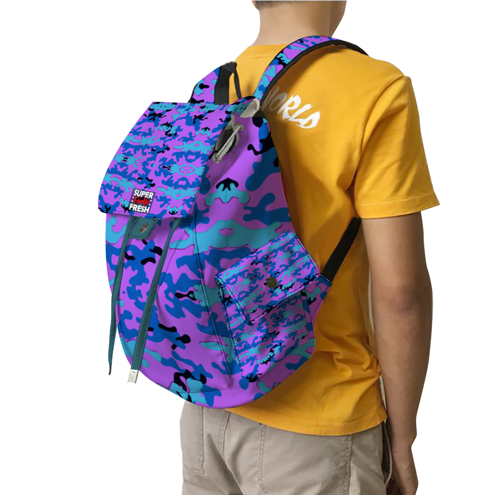 Custom All Over Print 12" x 16" x 7" Oxford Cloth Travel Backpack