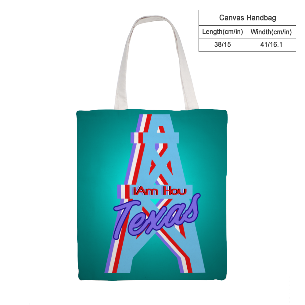I am Hou Blue Great Martin Canvas Tote Bags 15" × 16" 1 Side Printing