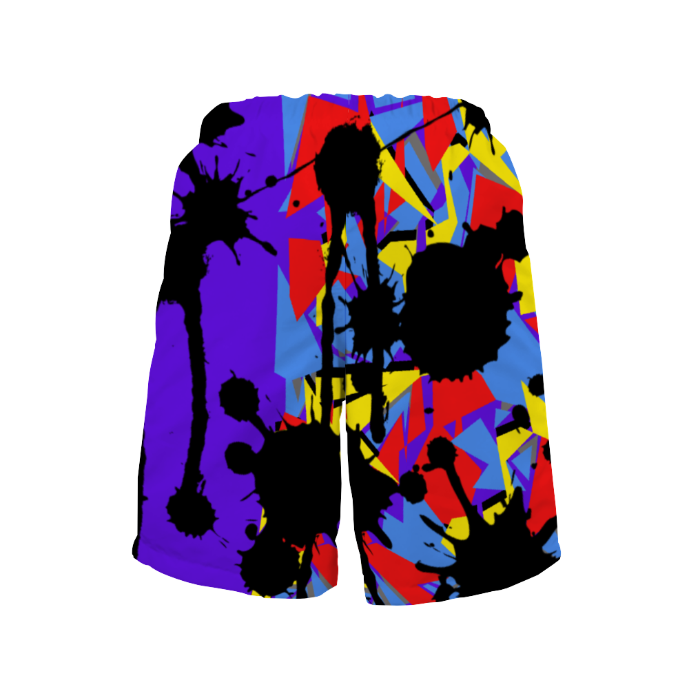 Digital Camo Beach Shorts with Mesh Lining