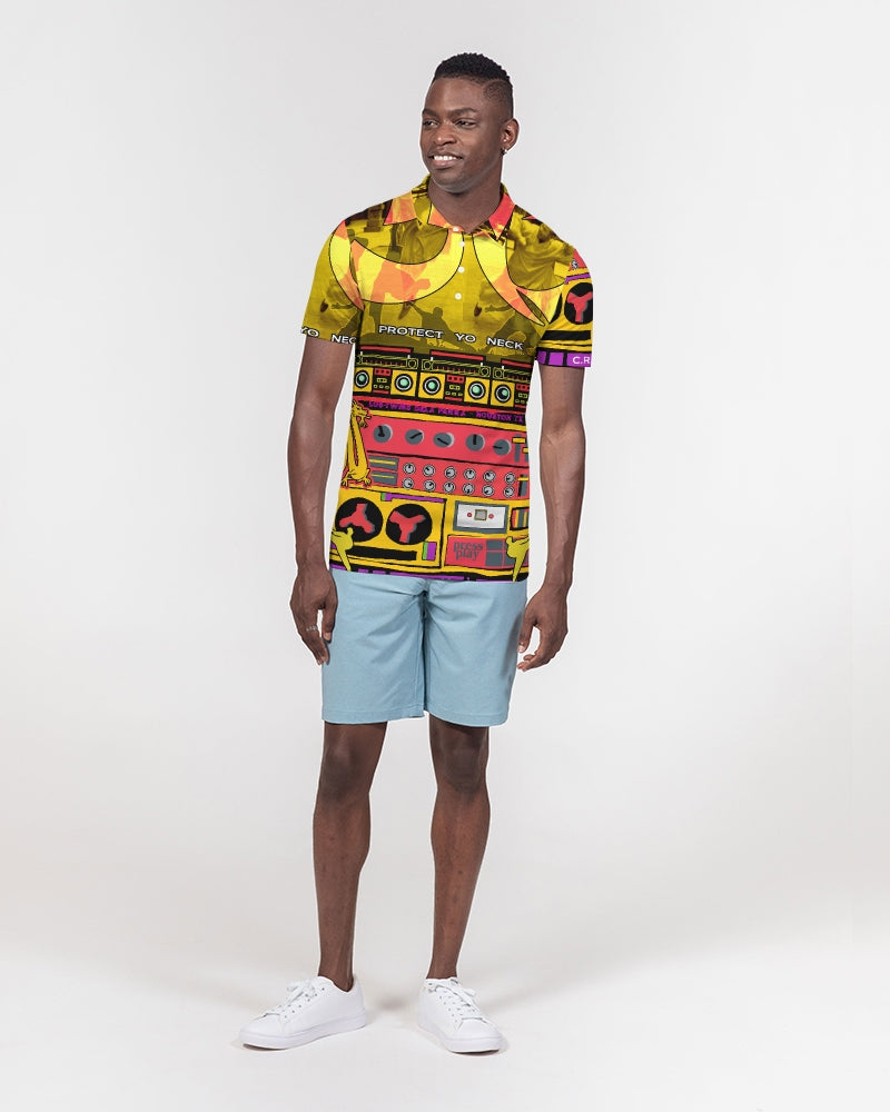 Te Quiero Mucho Men's Slim Fit Short Sleeve Polo