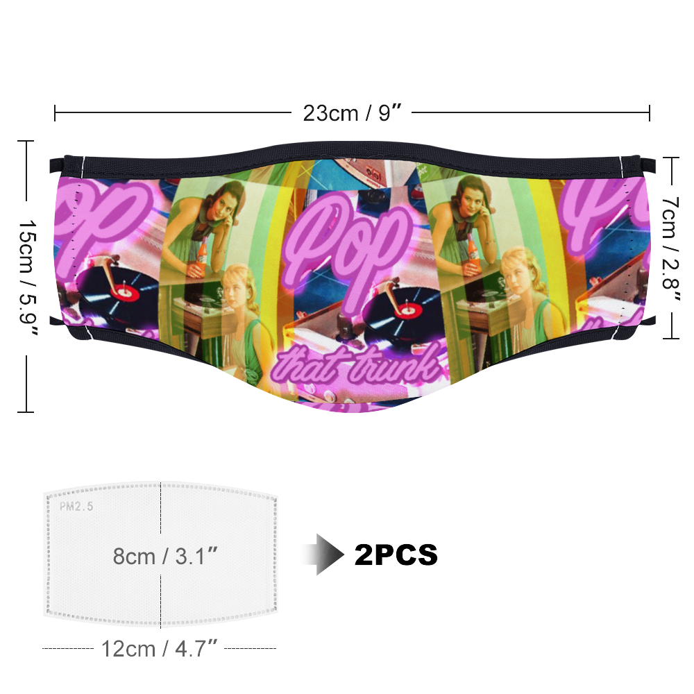 Pop That Trunk Face Cover with Two Filters
