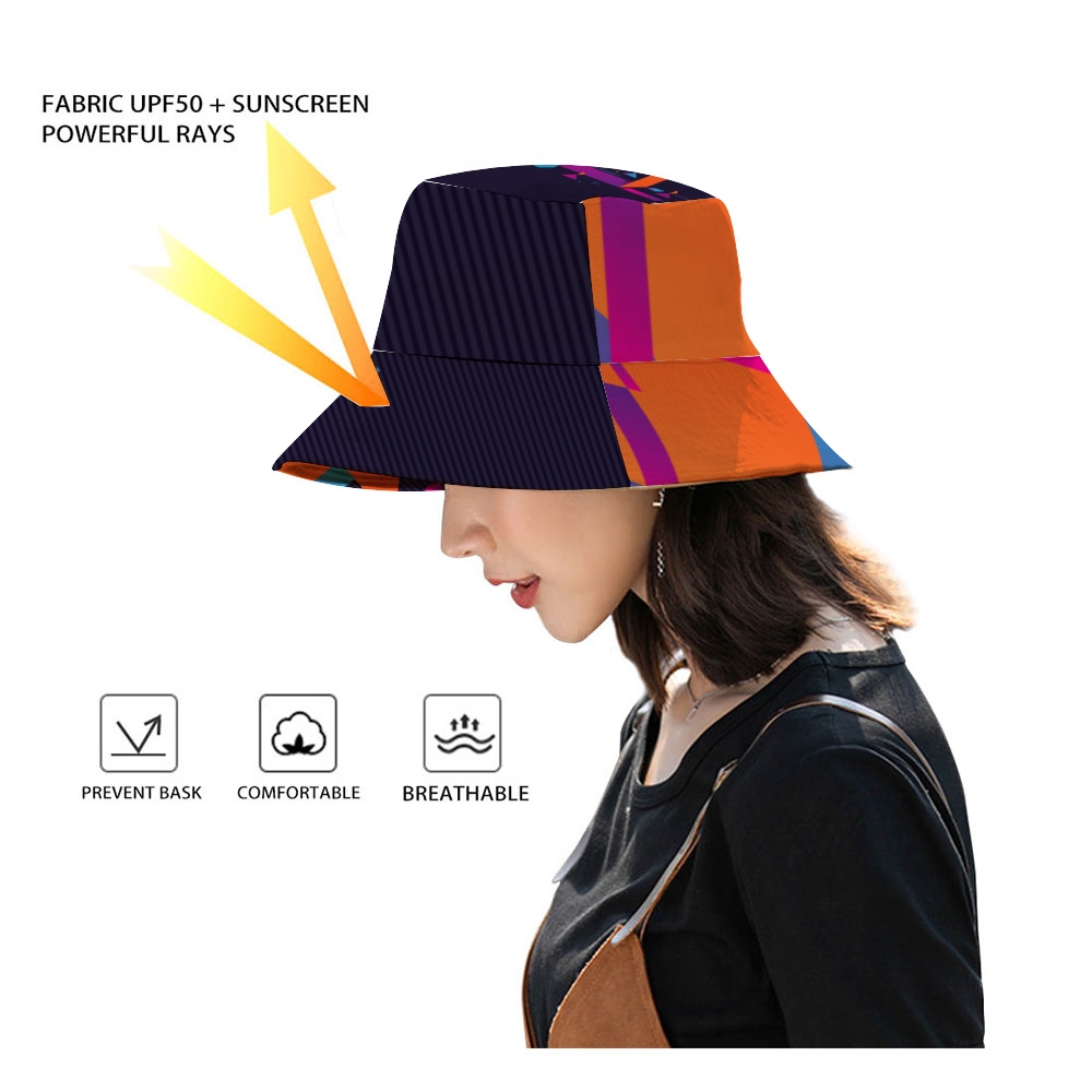 Fractual Fresh Bucket Hat with Customized Under Brim