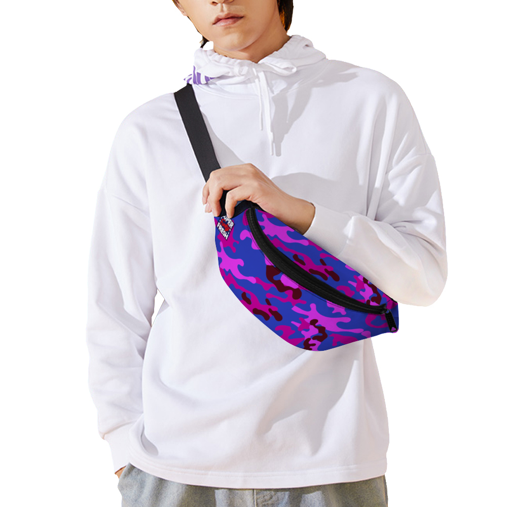 Super Purp Camo Waist Bag Chest Bag