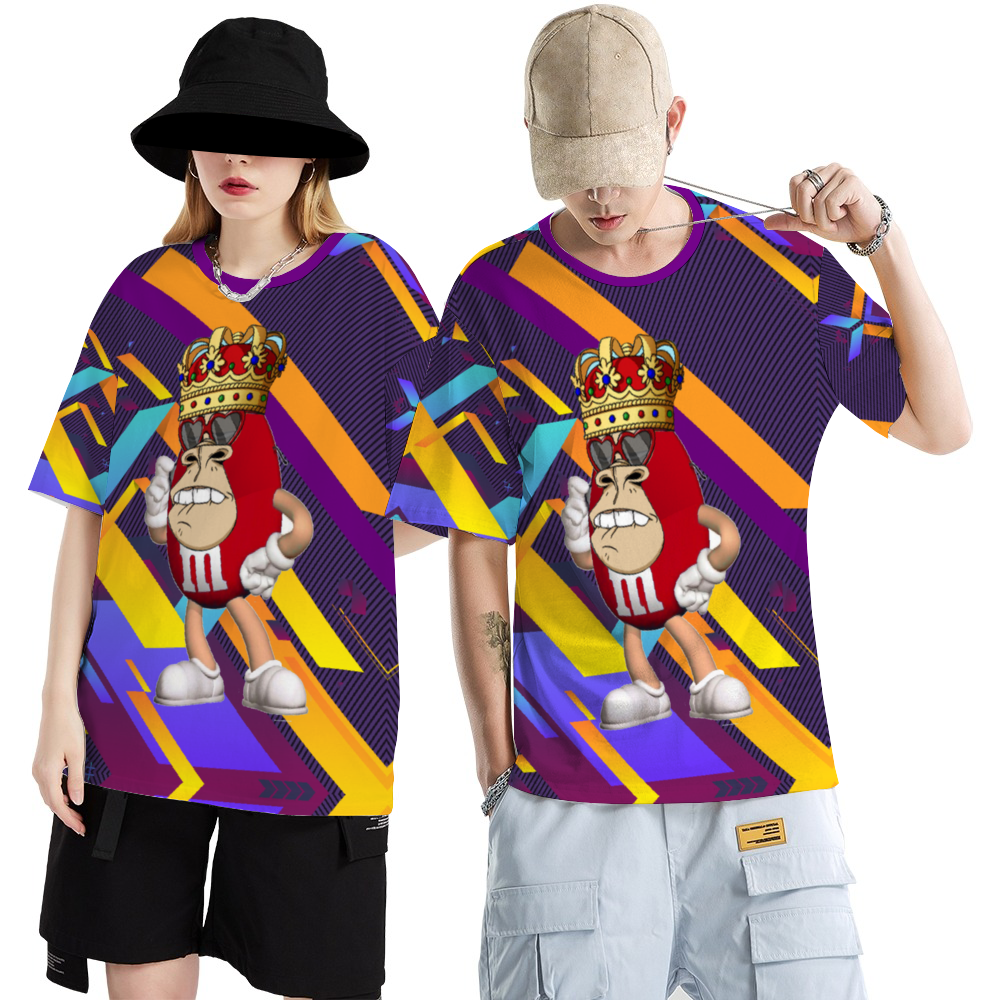 Fractual Fresh M&Aper T-Shirts Loose Round-neck Summer Blouses