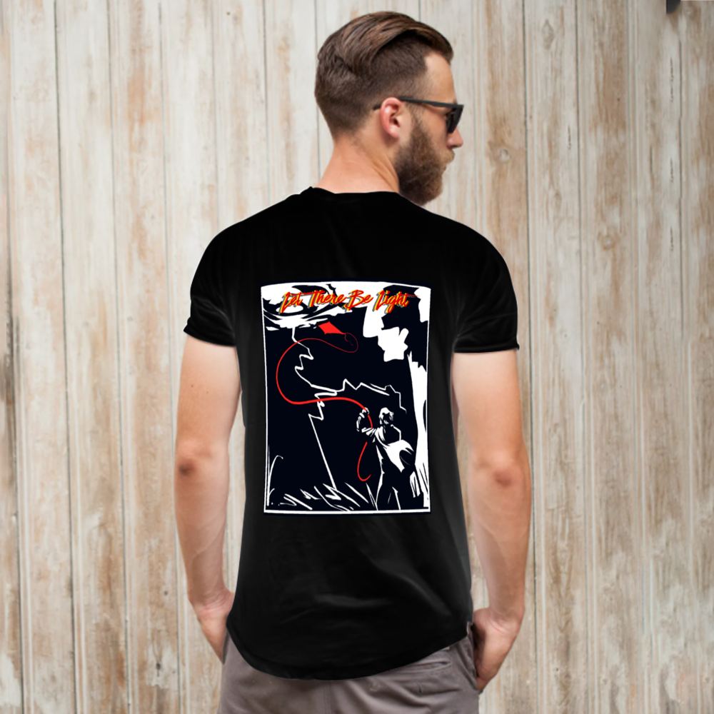 Let There Be Light T-Shirt Front and Back Print DTG | Gildan HA00