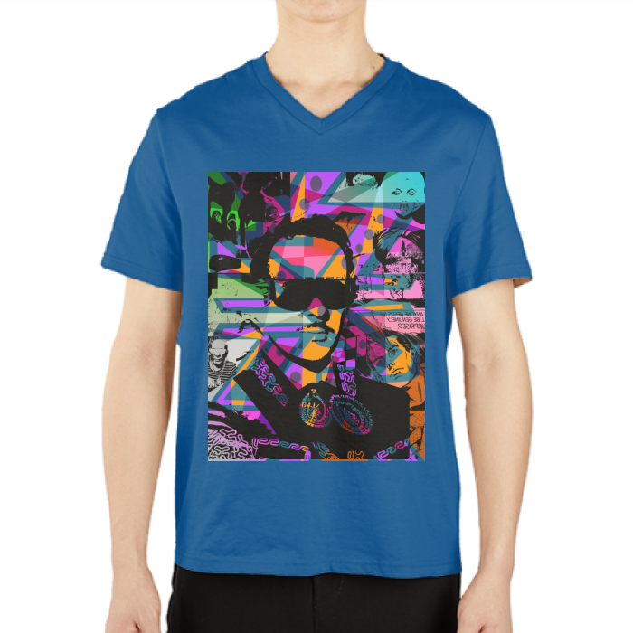 Infante DeLa Parra Men's Casual V-Neck Short Sleeve T-Shirts