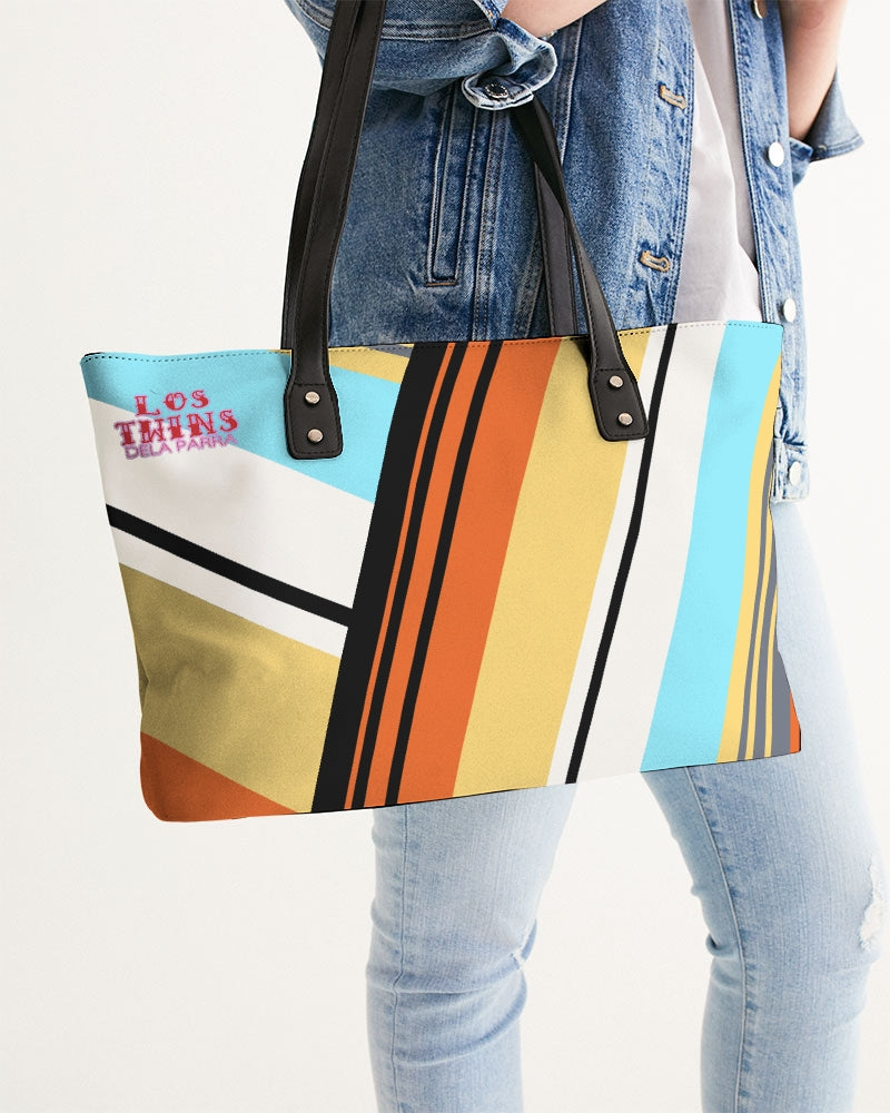 Mayan Serpent Stripes Stylish Tote