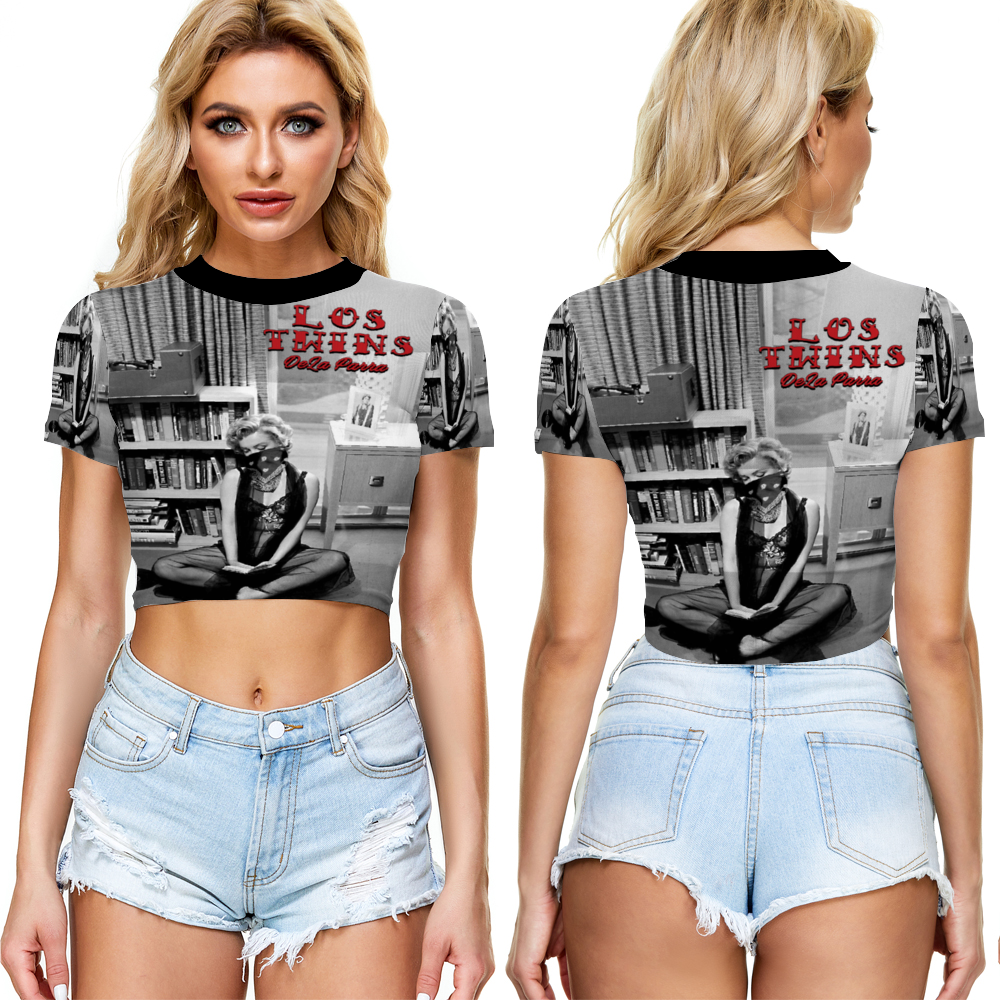 Maria Juana Monroe Sheer Tee Mesh Crop Top See Through