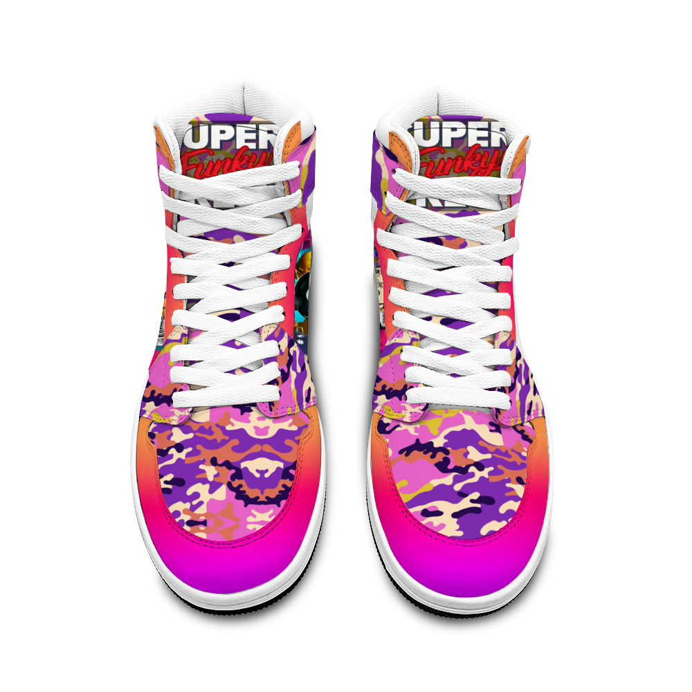 Canetloupe Camo Sneakers with Double Trouble Basketball Sports Shoe