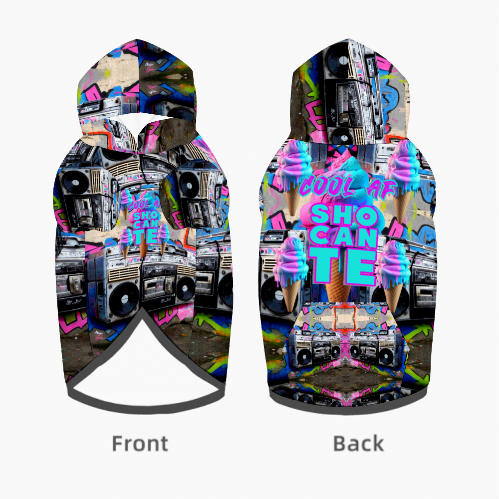 Boombox Doggie Hoodie - Shocante