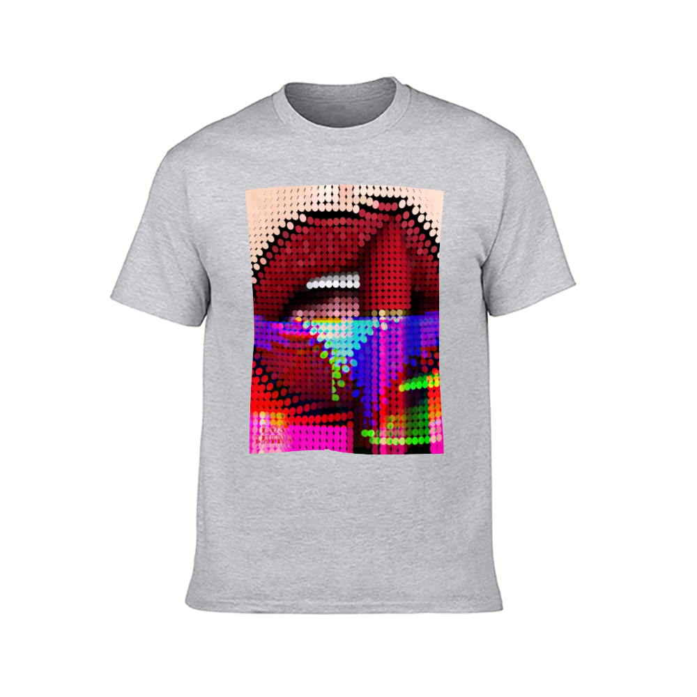 Digital Lipstick Multicolor T-Shirt DTG | Gildan HA00