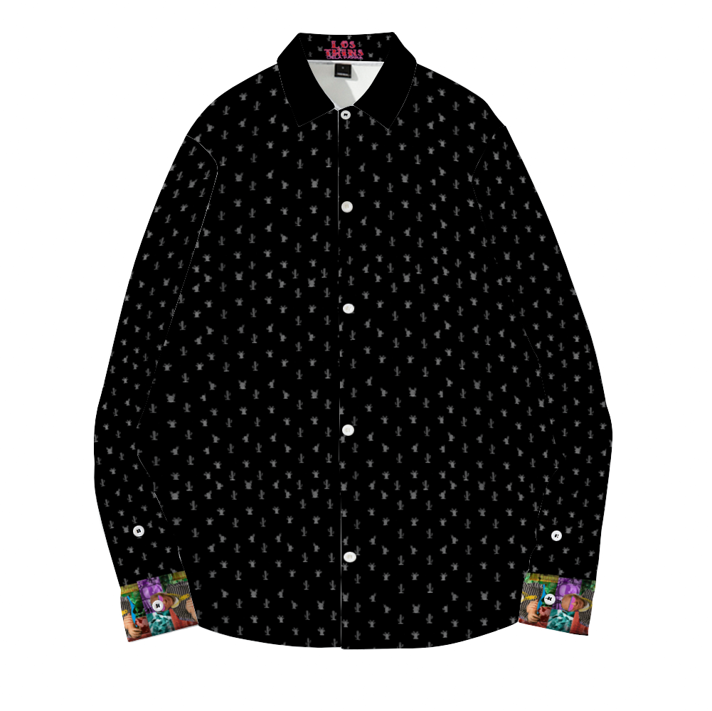 Cactus Black (Pablo DeLa Parra) Long Sleeves Shirt Unisex Custom Shirts