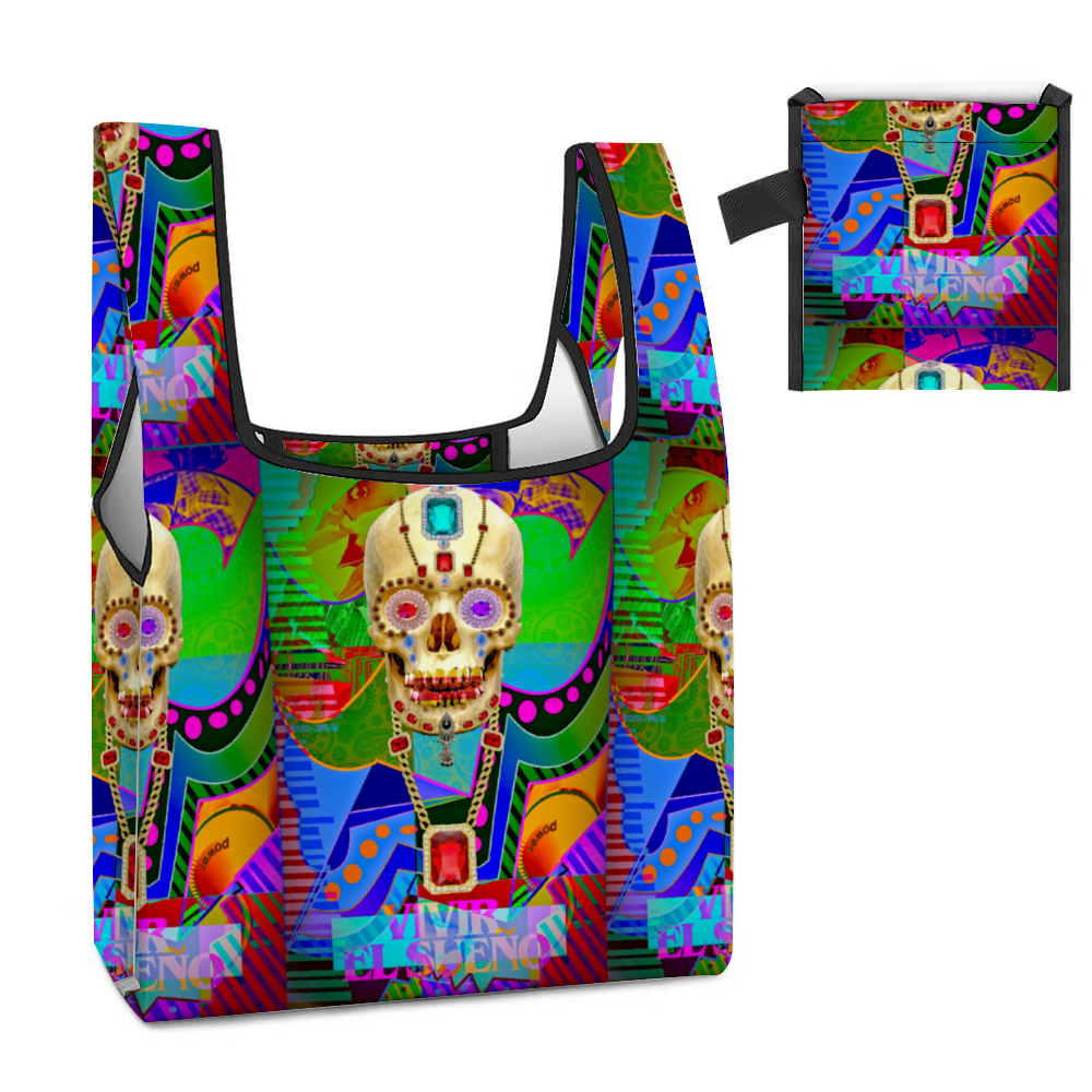 Vivir El Sueno 16.5" Portable Eco Shopping Bag Recyclable Sack