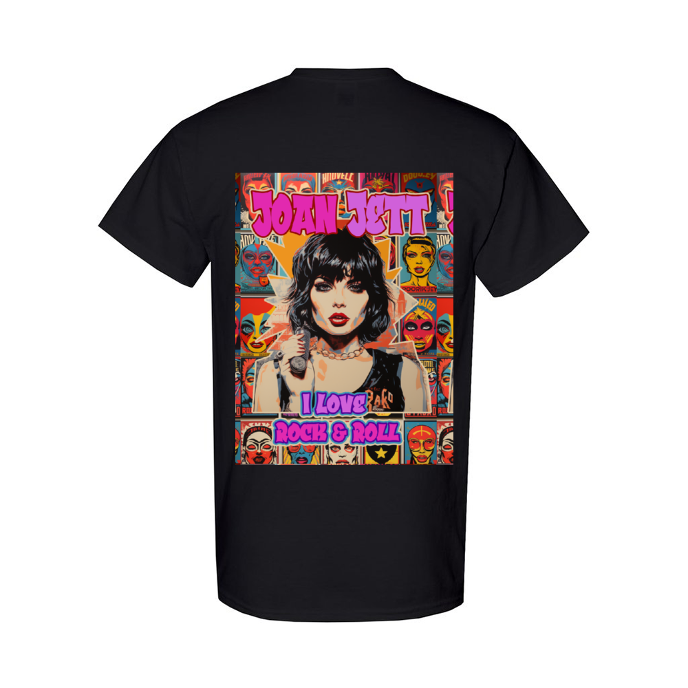 Joan Jett Dedication Custom Unisex Cotton T-shirts Gildan 5000 Short Sleeve Casual Loose Shirts Tees