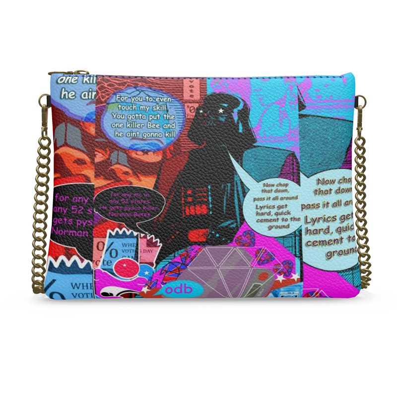 Old Dirty Darth Glitch Leather Crossbody Bag