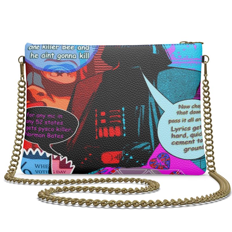 Old Dirty Darth Glitch Leather Crossbody Bag