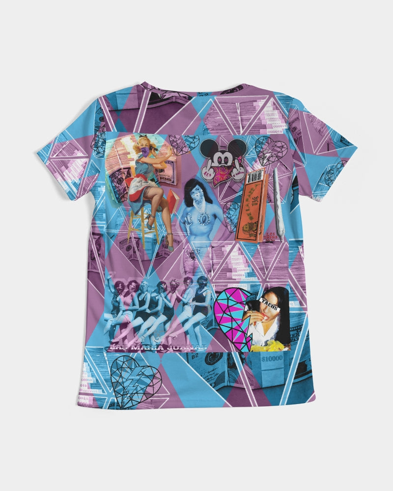 Las Mariajuanas Women's V-Neck Tee