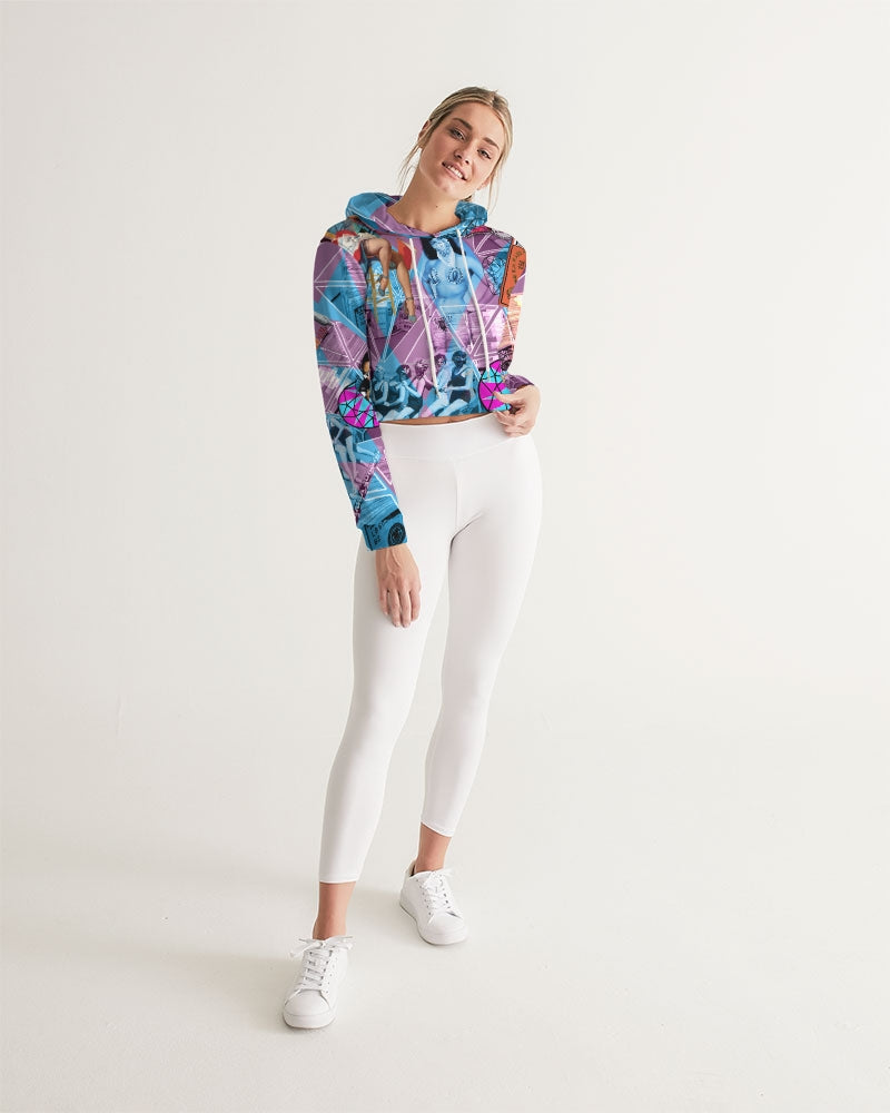 Las Mariajuanas Women's Cropped Hoodie