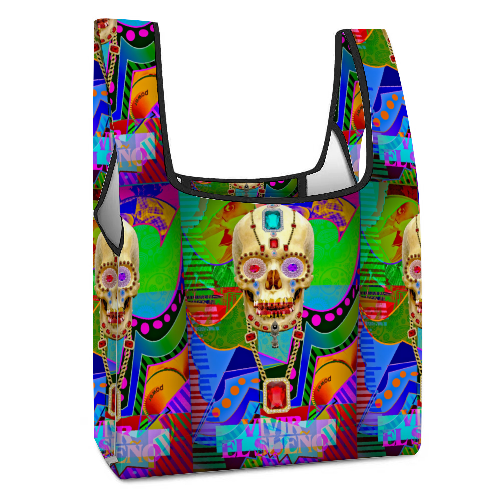 Vivir El Sueno 16.5" Portable Eco Shopping Bag Recyclable Sack