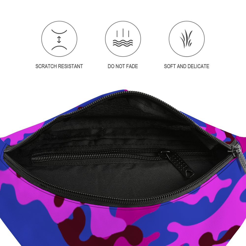 Super Purp Camo Waist Bag Chest Bag