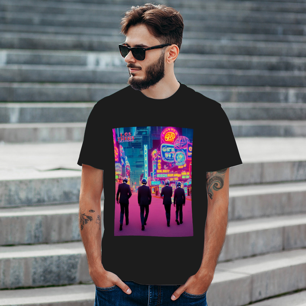 Suits from Space in Vegas Front and Back Print DTG | Gildan HA00