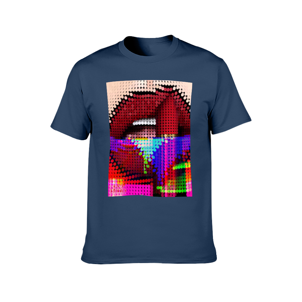 Digital Lipstick Multicolor T-Shirt DTG | Gildan HA00
