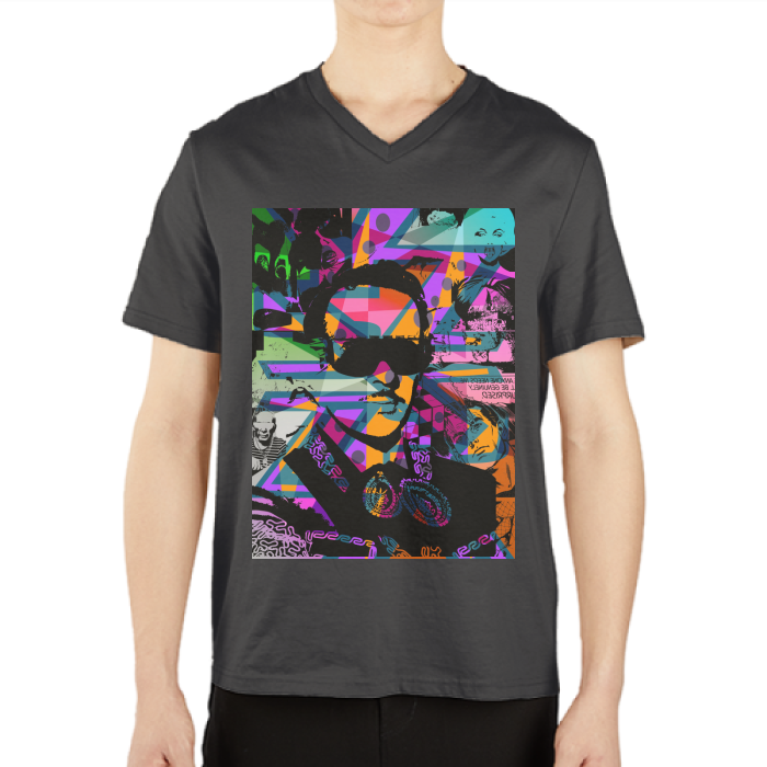 Infante DeLa Parra Men's Casual V-Neck Short Sleeve T-Shirts
