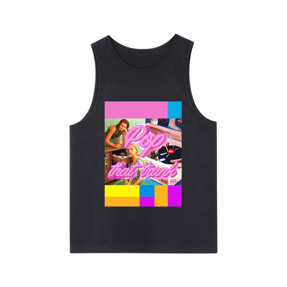 Pop That Trunk Crew Neck Cotton Tank Top DTG