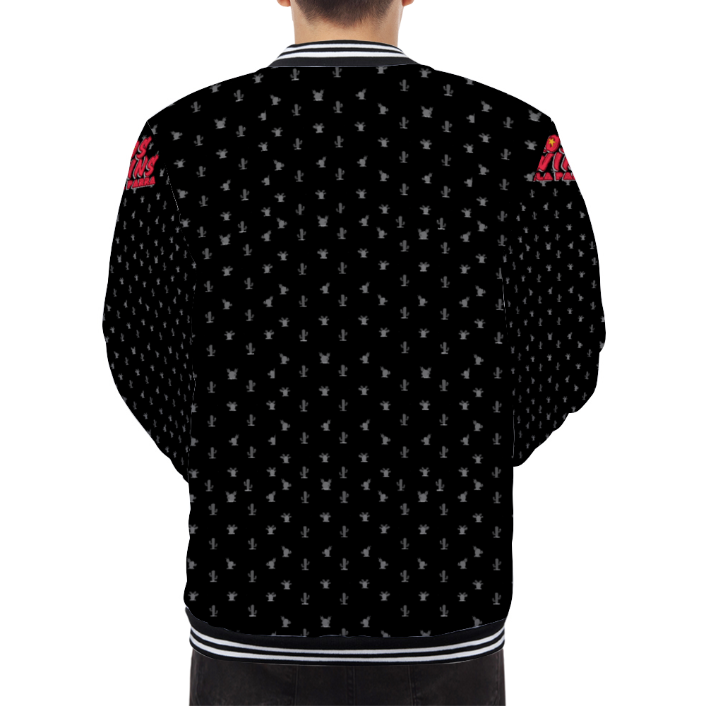 Cactus Black Thin Coat French Terry Button Jacket
