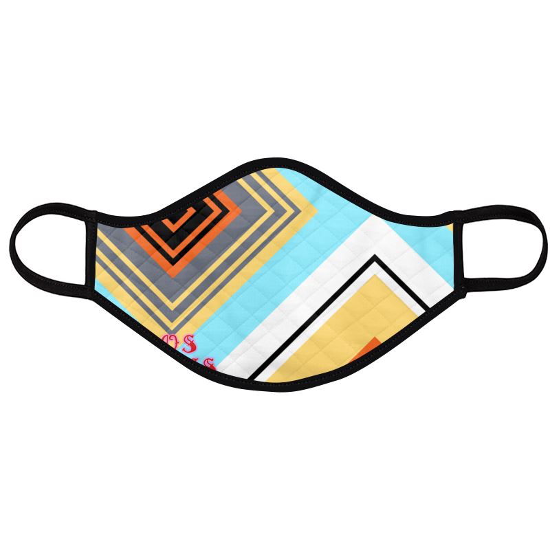 Mayan Serpent Stripes Face Mask