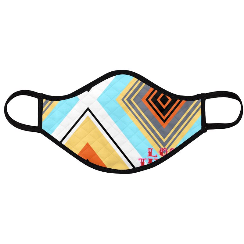 Mayan Serpent Stripes Face Mask