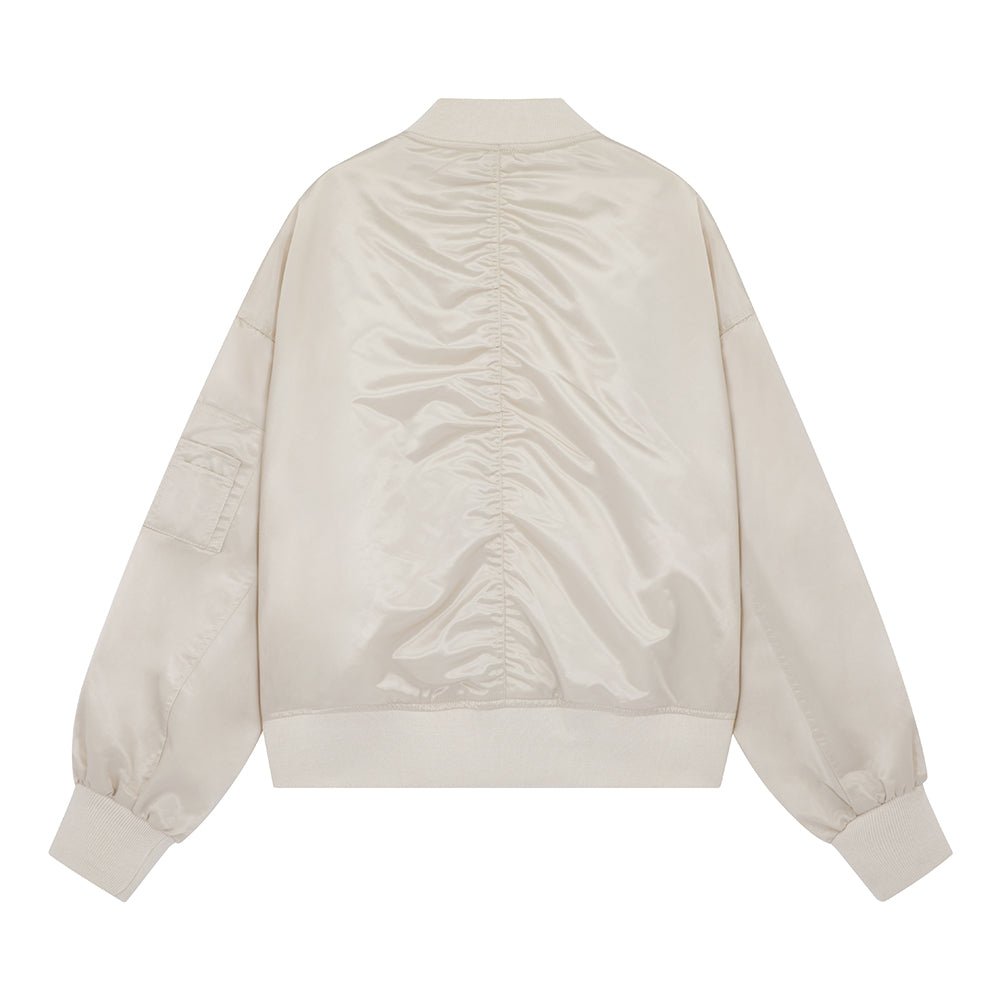 Mens and Womans Satin Baseball Jacket Troca Perrona
