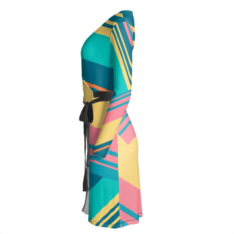 Brisk Hawaiian Wrap Dress
