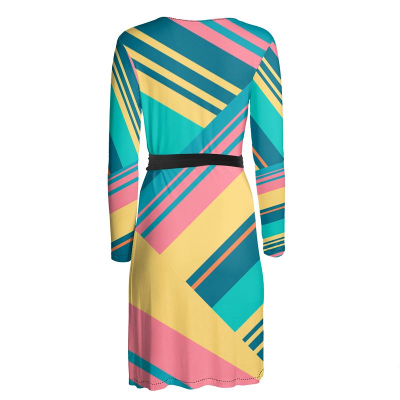 Brisk Hawaiian Wrap Dress