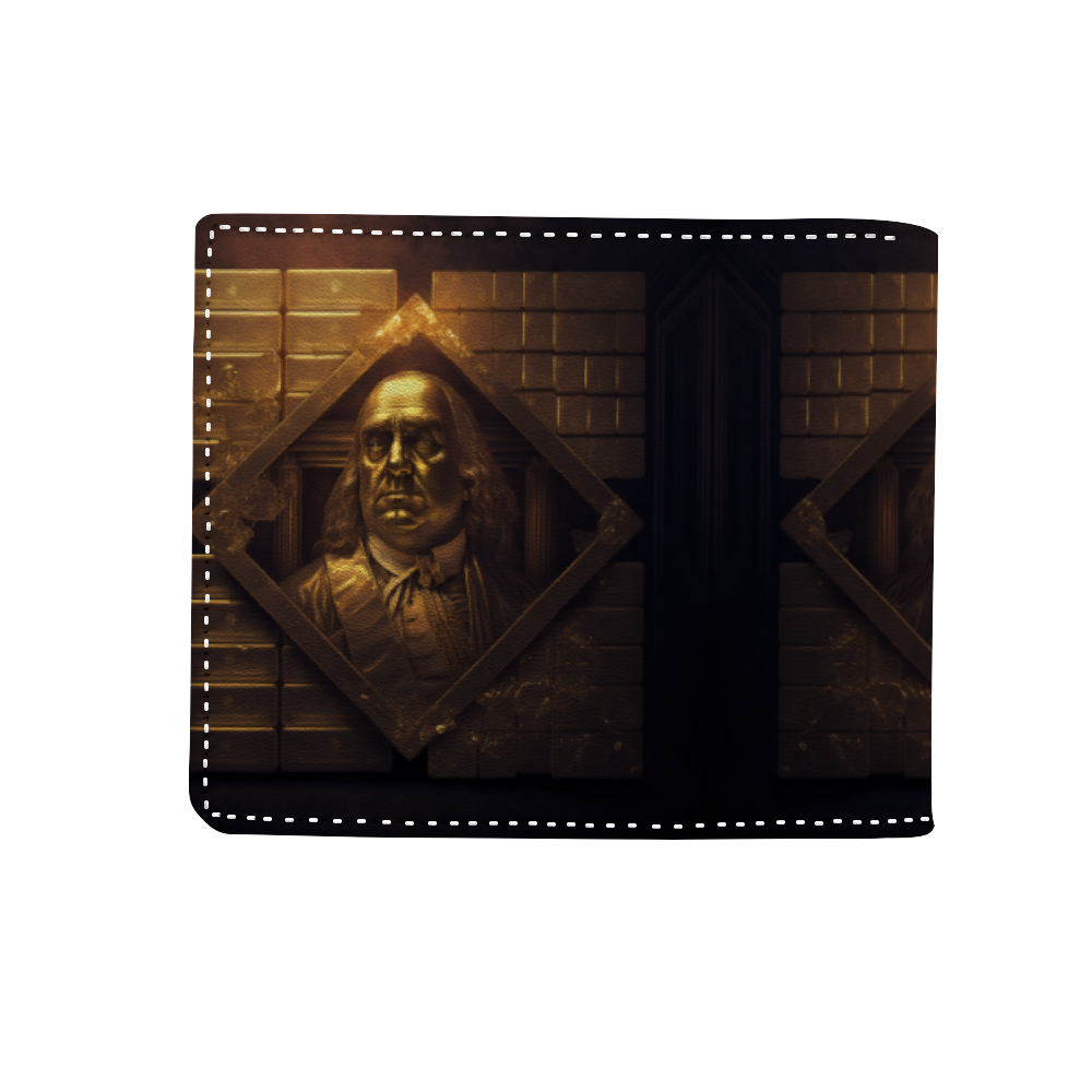 Gold Franklin Cowhide Wallet