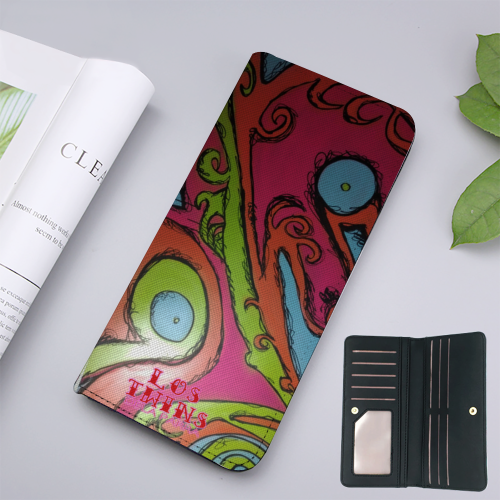 The Eye of Suess Black/Pink Long Wallet