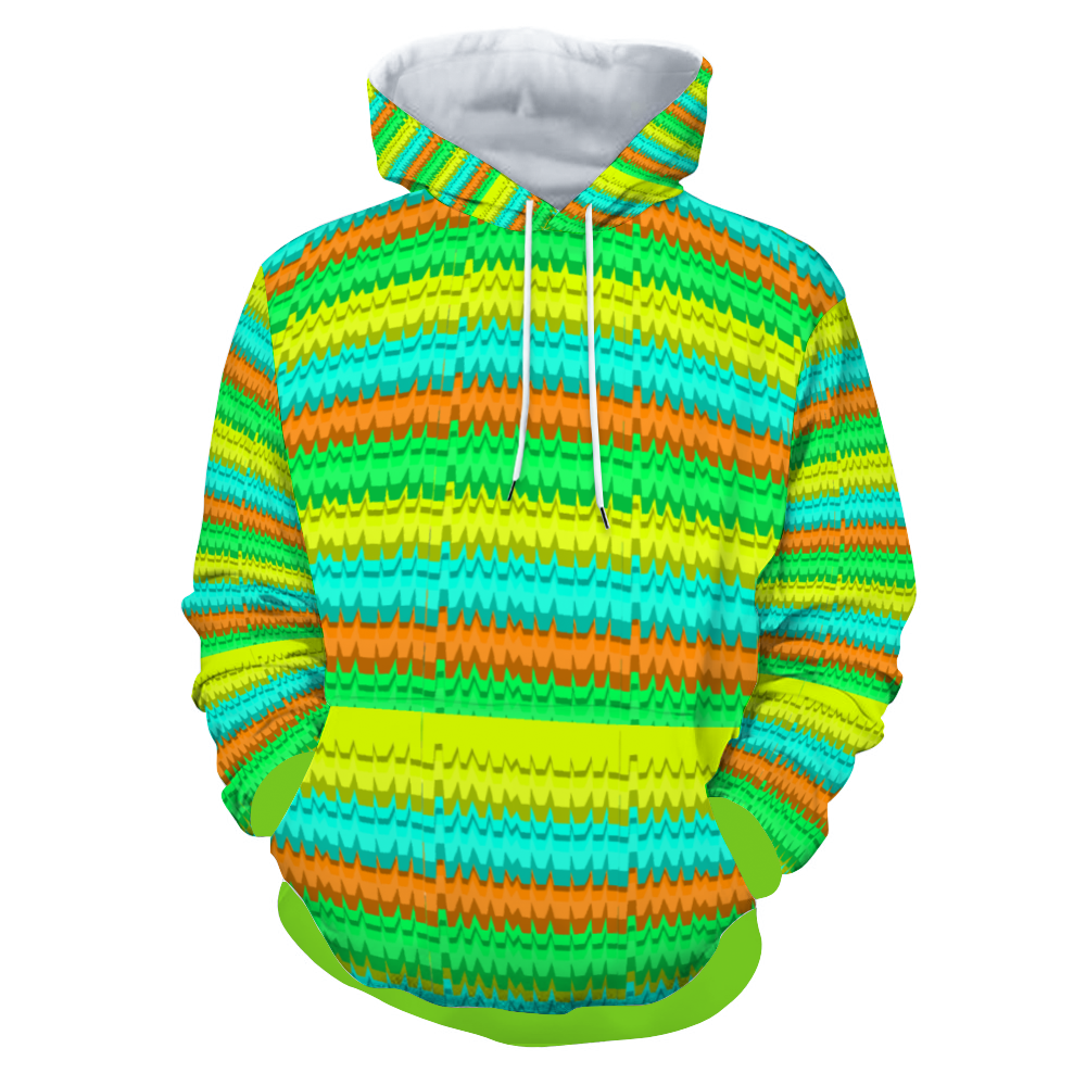 Green Pinata Power Hoodie with Pockets
